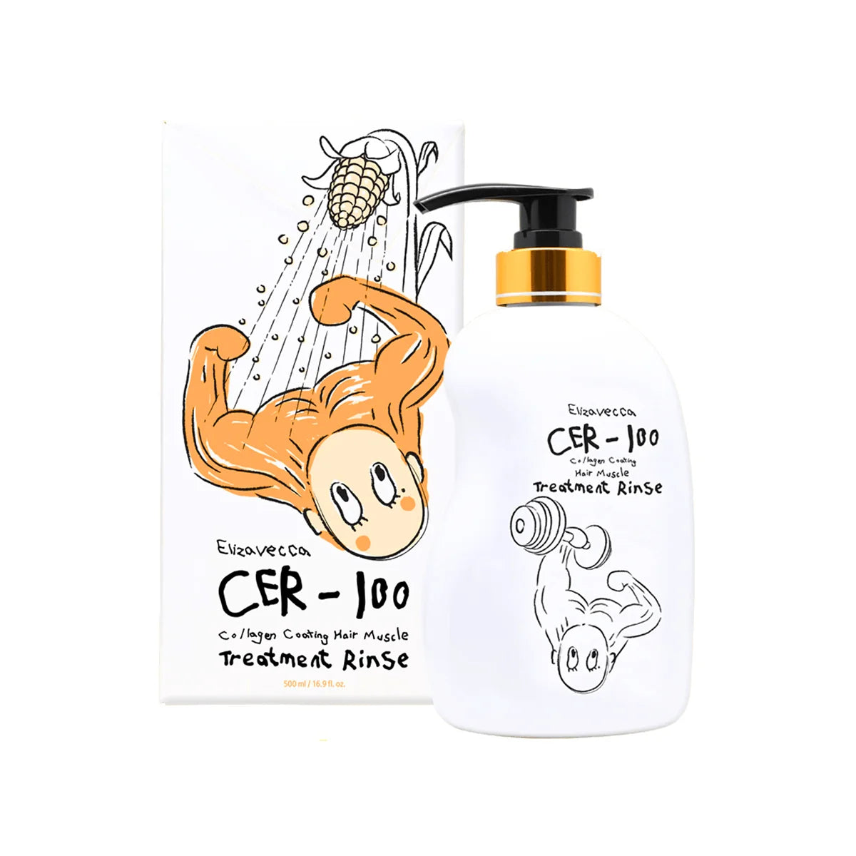 Elizavecca - Collagen Coating Hair Muscle Treatment Rinse (CER-100) 500ml